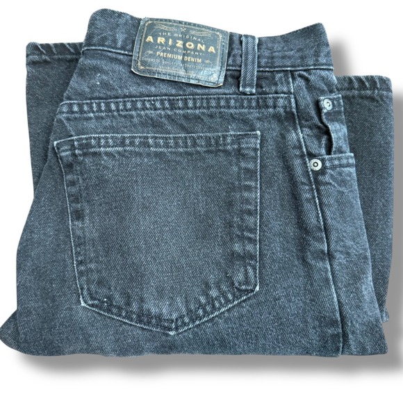 ARIZONA Mens Relaxed Fit Black Denim Jeans Size 31 x 30 (30x29) Vintage - Picture 2 of 9